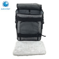 Foldable Polyester Pet Carrier Backpack with Mesh Windows Cat Puppy Transport Holder Bag